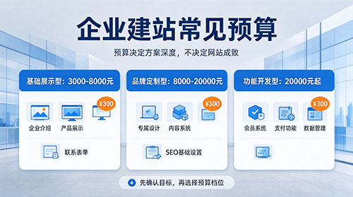 企業(yè)建站預(yù)算